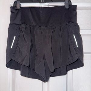 All in Motion Women's Black Athletic Shorts
